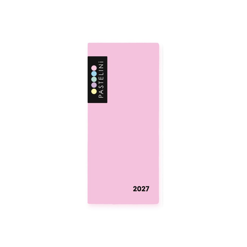 Diář PVC týdenní 2027 PASTELINI růžová